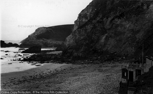 Photo of St Agnes, Beach And Cliffs c.1955