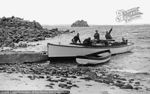 Photo of St Agnes, Boats At The Jetty c.1955
