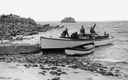 Boats At The Jetty c.1955, St Agnes