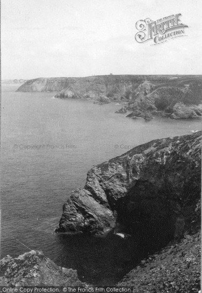 Photo of St Agnes, Coast At Trevaunance c.1890