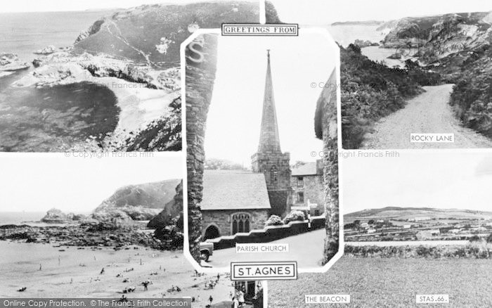 Photo of St Agnes, Composite c.1960