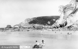 Trevaunance Cove c.1960, St Agnes
