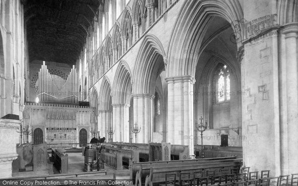 Photo of St Albans, Cathedral And Abbey Church, Across Nave 1886
