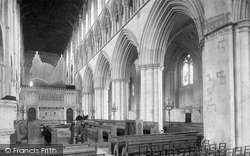 Cathedral And Abbey Church, Across Nave 1886, St Albans
