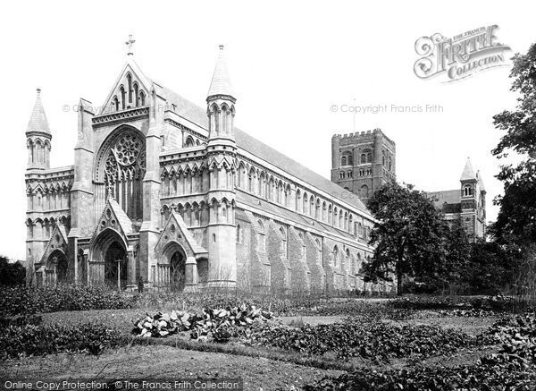 Photo of St Albans, Cathedral And Abbey Church From The South West 1921
