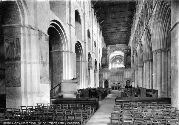 Photo of St Albans, Cathedral And Abbey Church, Nave East 1921