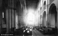 Cathedral And Abbey Church, Nave West 1886, St Albans