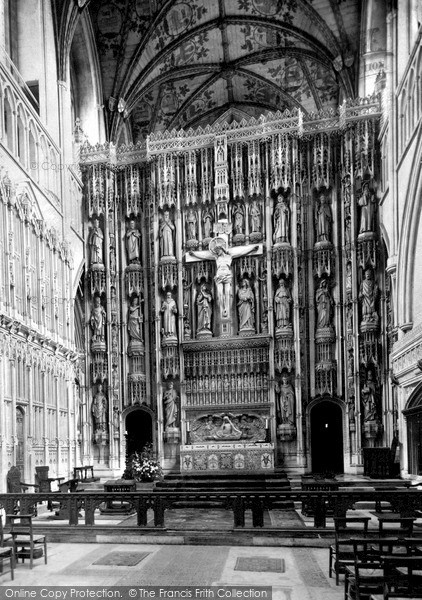 Photo of St Albans, Cathedral And Abbey Church, Wallingford Screen And Altar c.1960