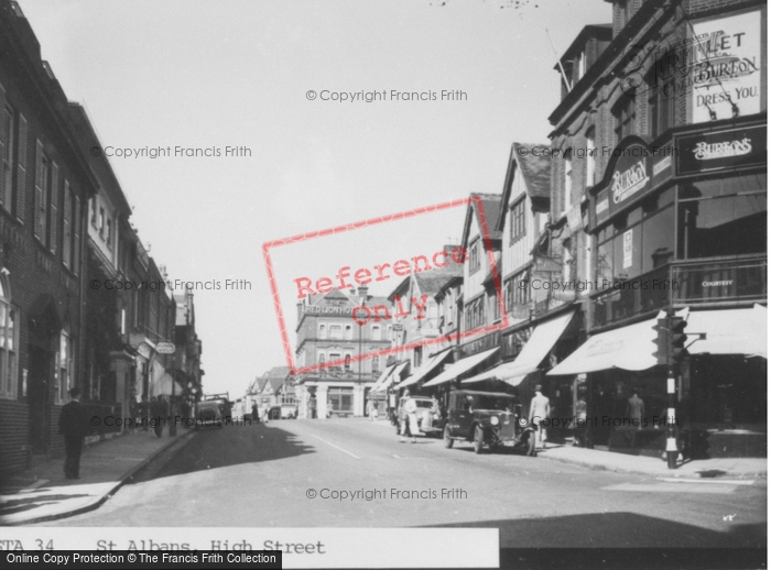 Photo of St Albans, High Street c.1955
