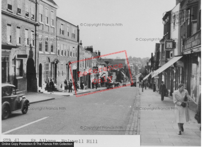 Photo of St Albans, Holywell Hill c.1955