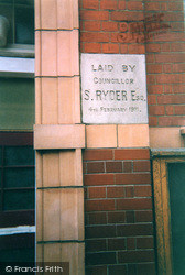Plaque On The Salvation Army Citadel 2004, St Albans