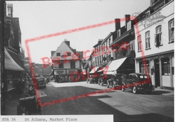 St Alban's Market Place c.1955, St Albans