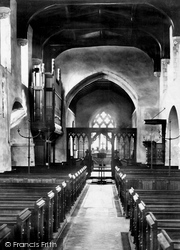 St Michael's Church, Interior c.1885, St Albans