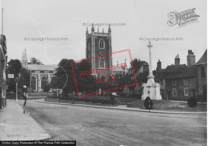 Photo of St Albans, St Peter's Church c.1955