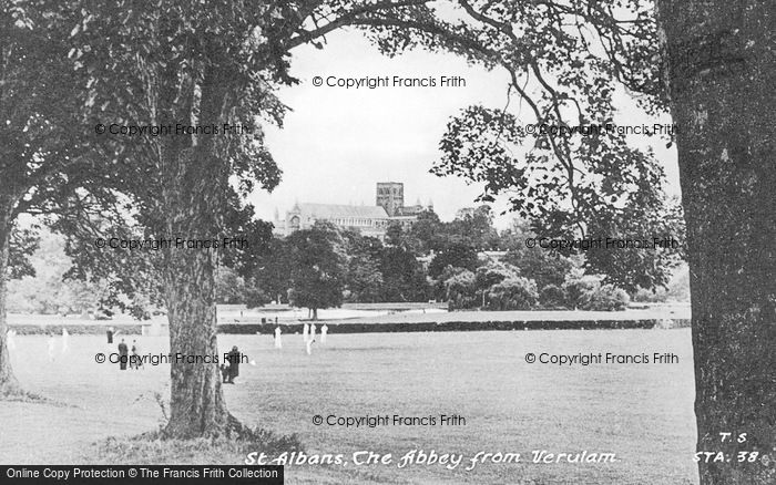 Photo of St Albans, The Abbey From Verulam c.1955