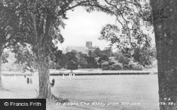 The Abbey From Verulam c.1955, St Albans