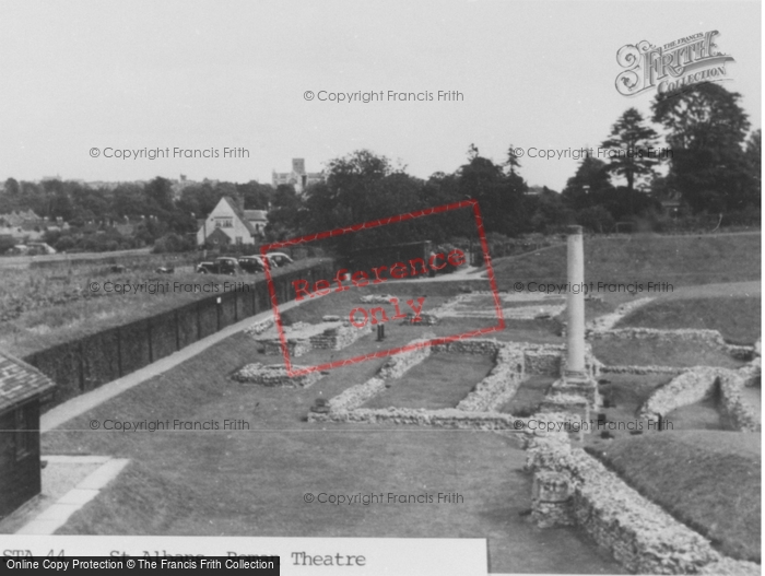 Photo of St Albans, The Roman Theatre c.1955