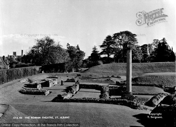 Photo of St Albans, The Roman Theatre c.1960