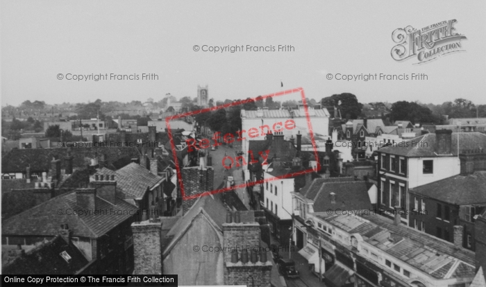Photo of St Albans, The Town From The Clock Tower c.1960
