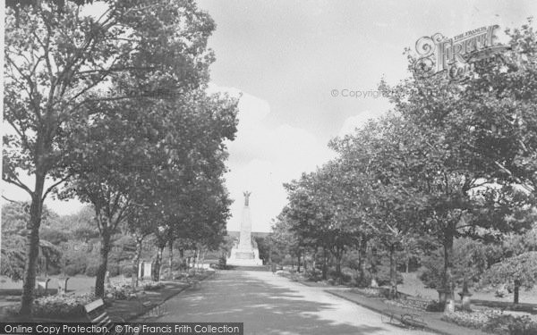 Photo of St Anne's, Ashton Gardens And War Memorial c.1955