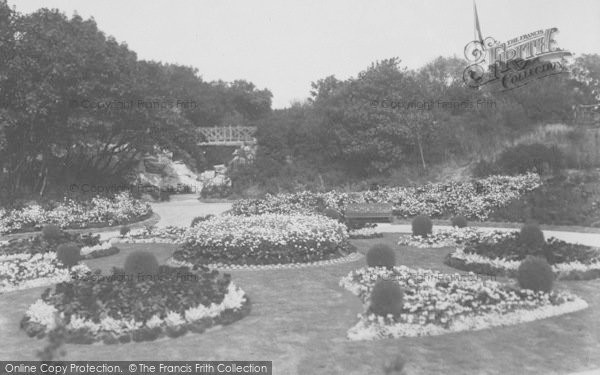 Photo of St Anne's, Ashton Gardens, Flower Beds And Bridge 1917