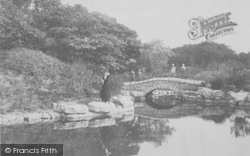 St Anne's, Ashton Gardens, The Lake And Bridge 1916, St Annes