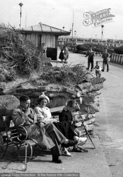 Photo of St Anne's, Family On The Promenade c.1955
