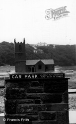 Model Church In Car Park c.1960, St Anthony-In-Meneage