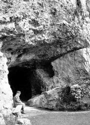 A Boy At Cefn Caves 1890, St Asaph