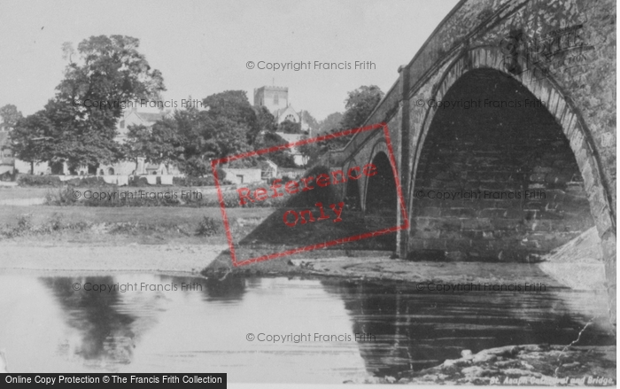 Photo of St Asaph, Cathedral And Bridge c.1890