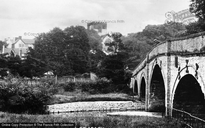 Photo of St Asaph, Cathedral And Bridge c.1935