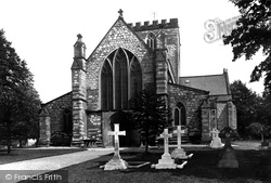 Cathedral West Front 1890, St Asaph