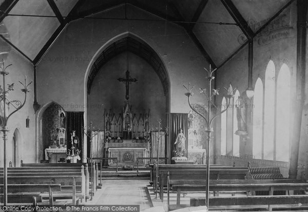 Photo of St Asaph, Catholic Church Interior 1892