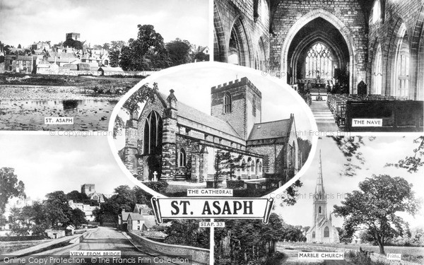 Photo of St Asaph, Composite c.1955
