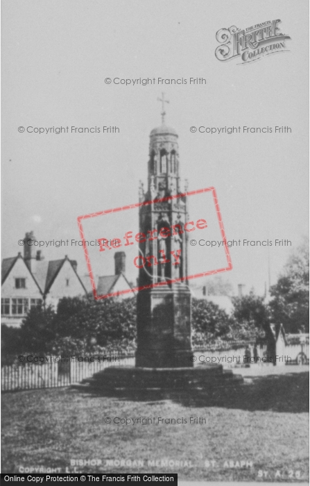 Photo of St Asaph, Morgan Memorial c.1950