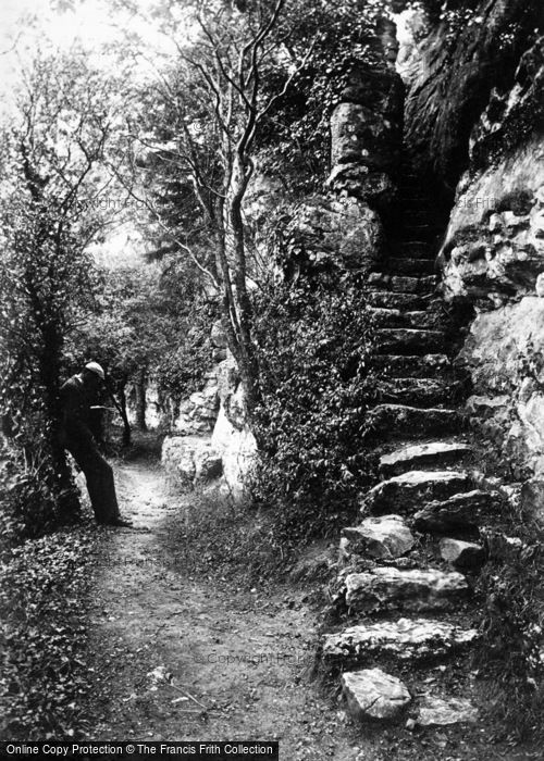 Photo of St Asaph, Steps To Cefn Caves c.1875