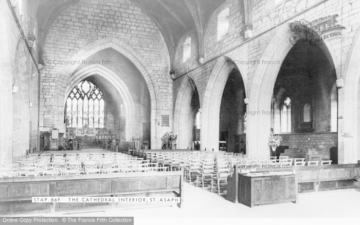 Photo of St Asaph, The Cathedral Interior c.1965