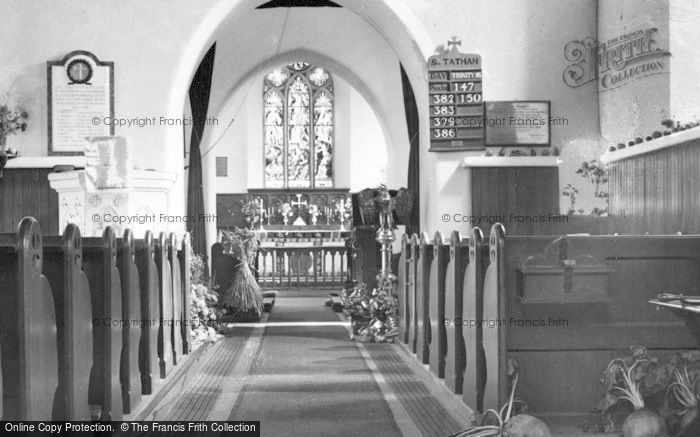 Photo of St Athan, Parish Church Interior c.1955