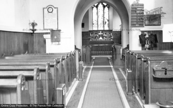 Photo of St Athan, Parish Church Interior c.1960