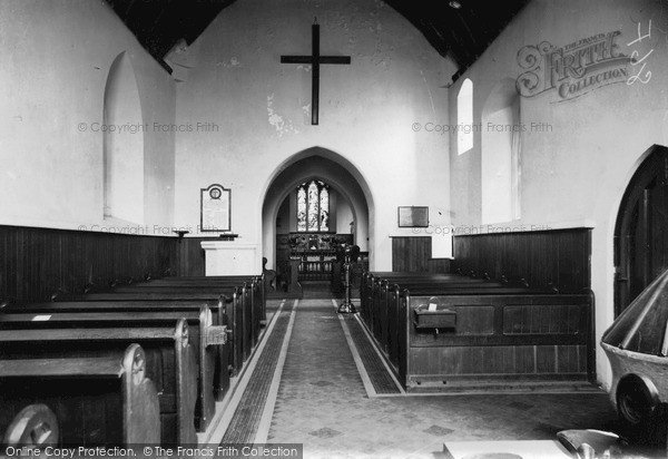 Photo of St Athan, St Tathan's Church Interior c.1935