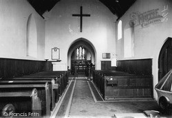 St Tathan's Church Interior c.1935, St Athan