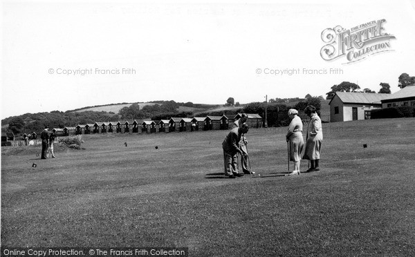 Photo of St Audries Bay, Holiday Camp, The Putting Green c.1950