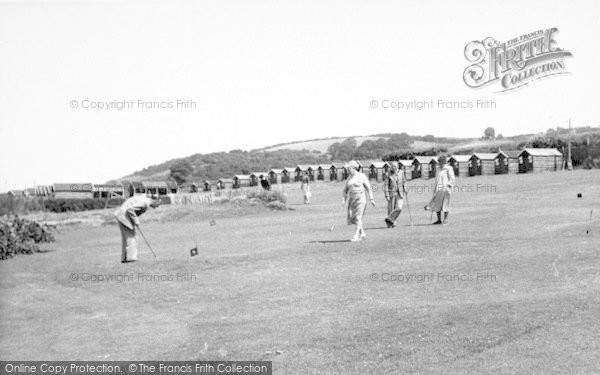 Photo of St Audries Bay, St Audries Bay Holiday Camp, The Putting Green c.1955