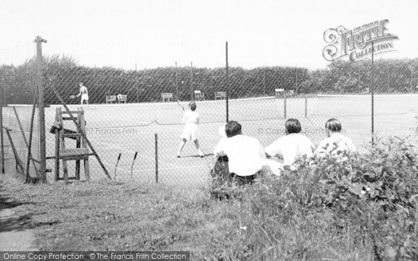 Photo of St Audries Bay, St Audries Bay Holiday Camp, The Tennis Courts c.1955