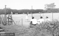 St Audries Bay, St Audries Bay Holiday Camp, The Tennis Courts c.1955, St Audrie's Bay