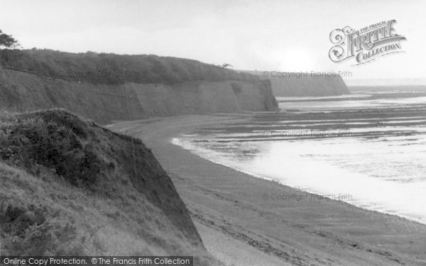Photo of St Audries Bay, The Cliffs c.1955