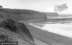 St Audries Bay, The Cliffs c.1955, St Audrie's Bay