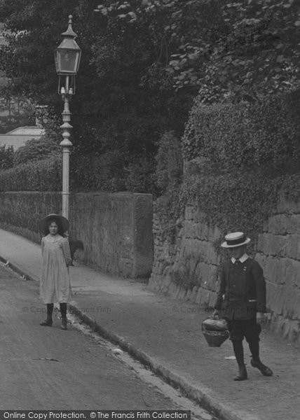 Photo of St Austell, Children In Truro Road 1912