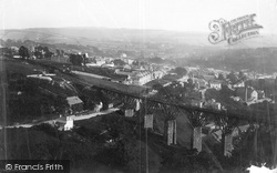 From Above The Railway Bridge c.1884, St Austell