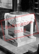 Holt Trinity Church, The Font 1890, St Austell